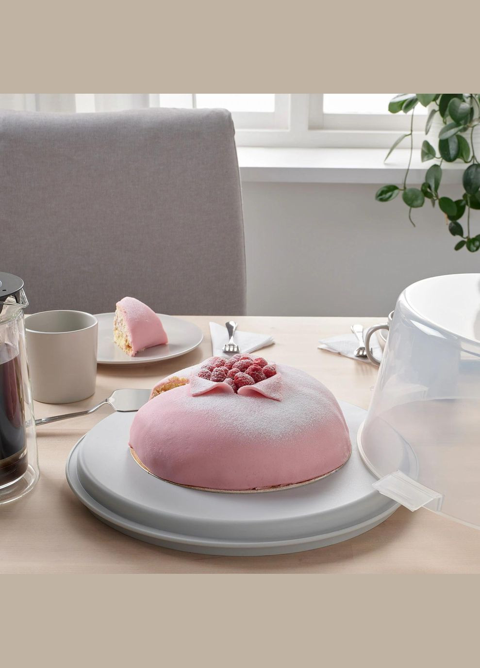 Контейнер для торта ИКЕА KRISPIG 36 см (20336407) IKEA (284667000)
