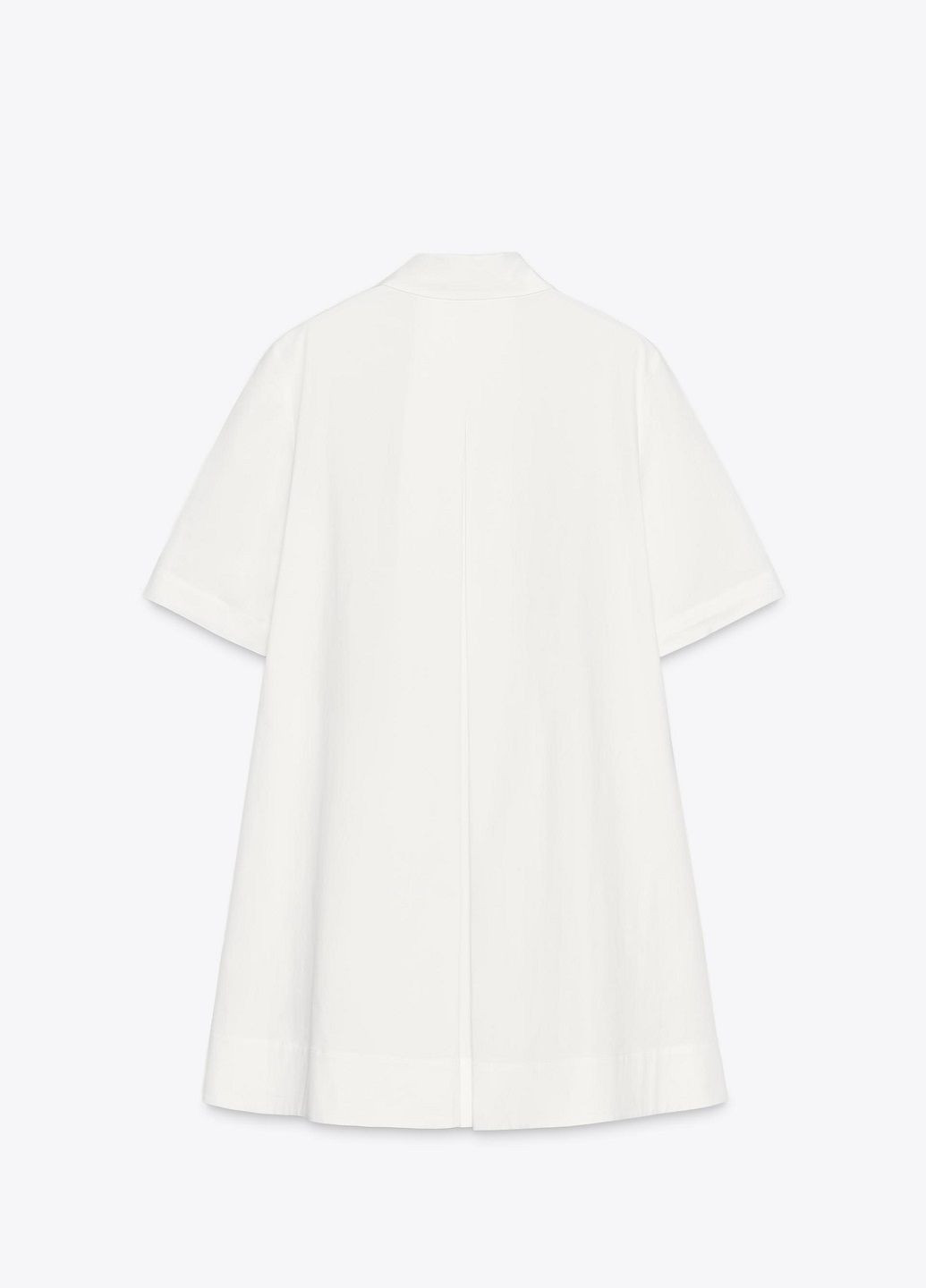 Белое повседневный платье Zara однотонное