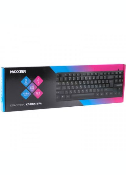 Клавіатура Maxxter kbm-u01-ua usb black (275092048)