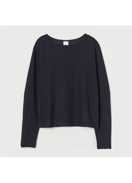 Синий демисезонный джемпер тонкой вязки из мягкой смешанной вискозы женский синий xs джемпер H&M