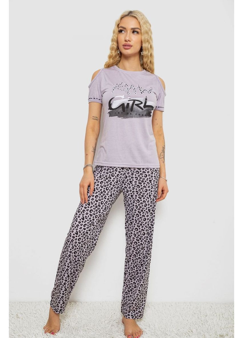 Комбинированная пижама женская с принтом, 243r2038-b Ager