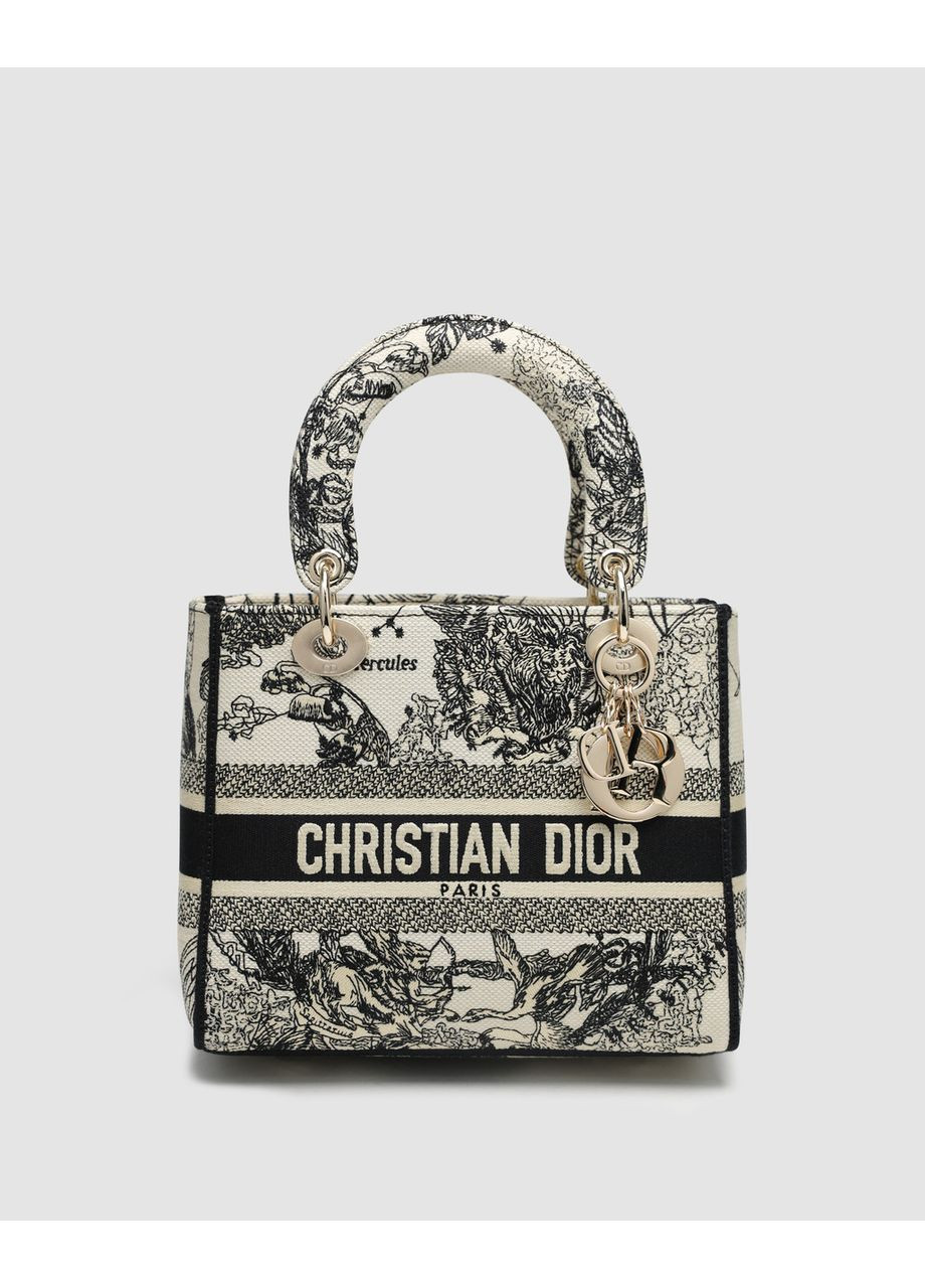 Сумка женская Lady D-Lite Bag Toile de Jouy Zodiac Embroidery Black No Brand (362680727)