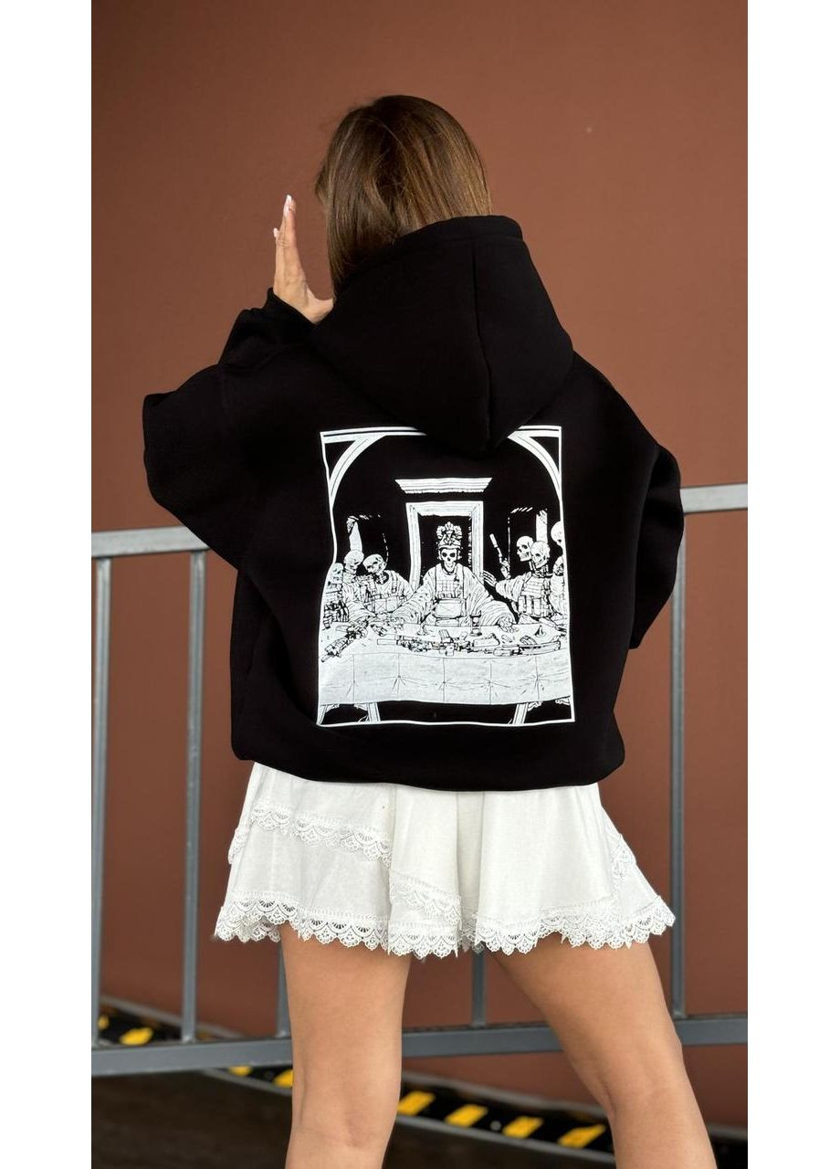 Худі мілітарі без флісу, унісекс, колір чорний, розміри XXL No Brand (370218024)