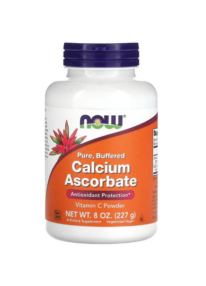 Аскорбат кальция Calcium Ascorbate Vitamin C Powder 227 г Now Foods (359459683)