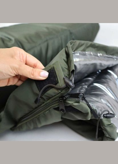 Спальна система зимова світловідбивна Omni-Heat + дощірка Sleeping bag arctic incl bivybag + compression bag No Brand (360899393)