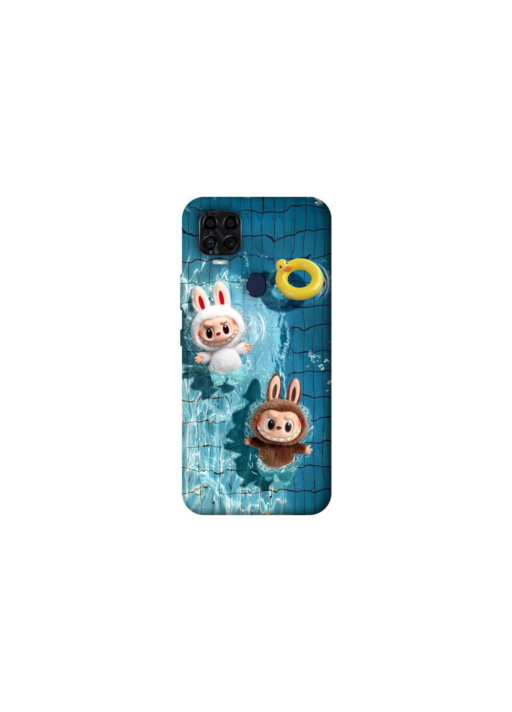 Чехол на ZTE Blade v2020 Labubu in the pool Frontalka (354191465)