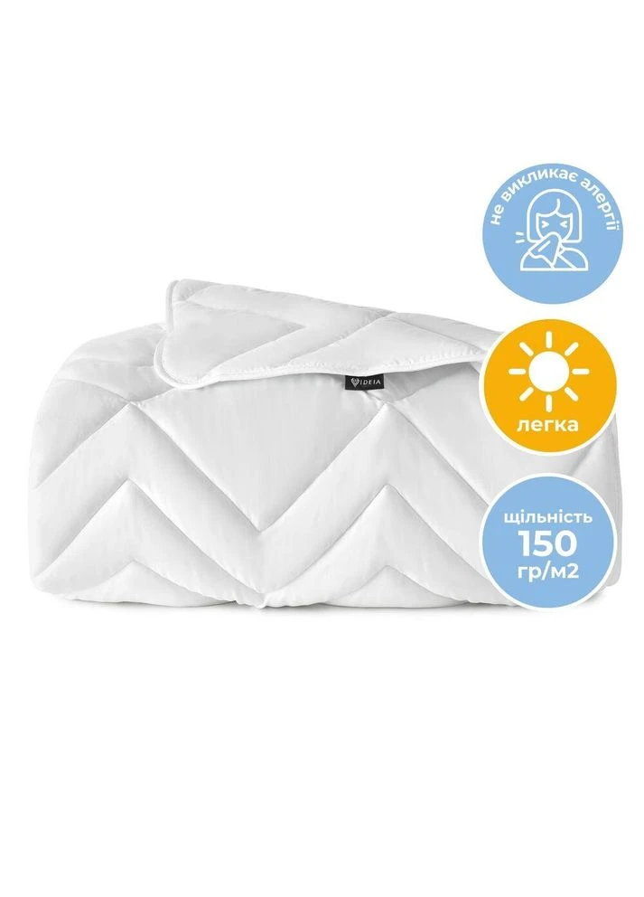 Одеяло летнее 155×210 Nordic Comfort легкое белое (8-34653*001) IDEIA (394556644)