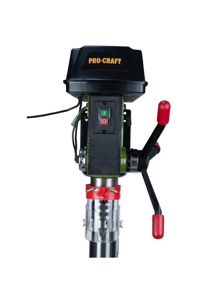 BD2250 — сверлильный станок 1500 Вт, 12 скоростей, патрон 5–32 мм, конус Морзе, тиски в комплекте ProCraft (372296011)
