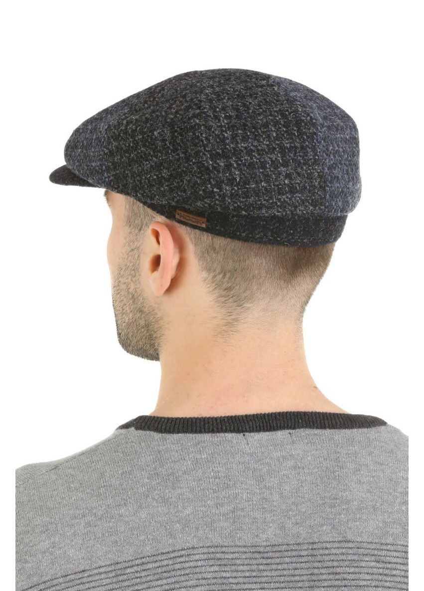 Кепка восьмиклинка мужская синяя с серым (SC50012) Hook (306438795)