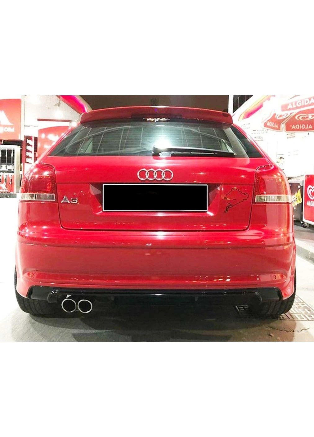Задний диффузор DPT (2005-2008, Coupe, Глянец) для Ауди A3 A+ (392207390)