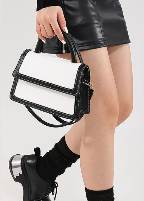 Жіноча сумка 3813 крос-боді біла No Brand (303323072)