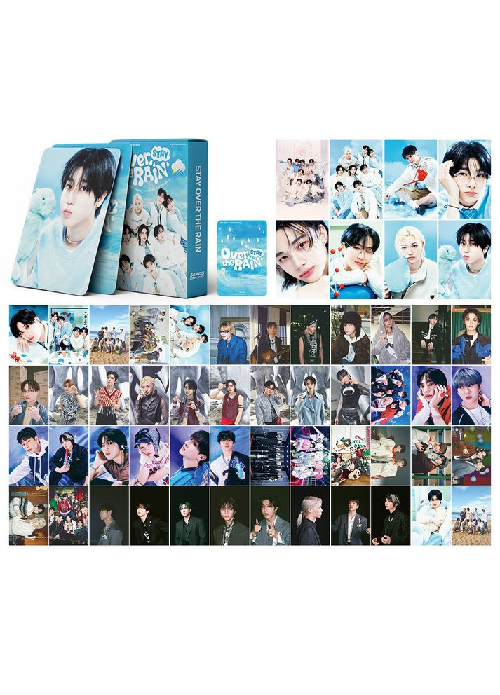 Набор кпоп карт Стрей кидс Stray kids over the rain ( 55 шт ) No Brand (333706755)
