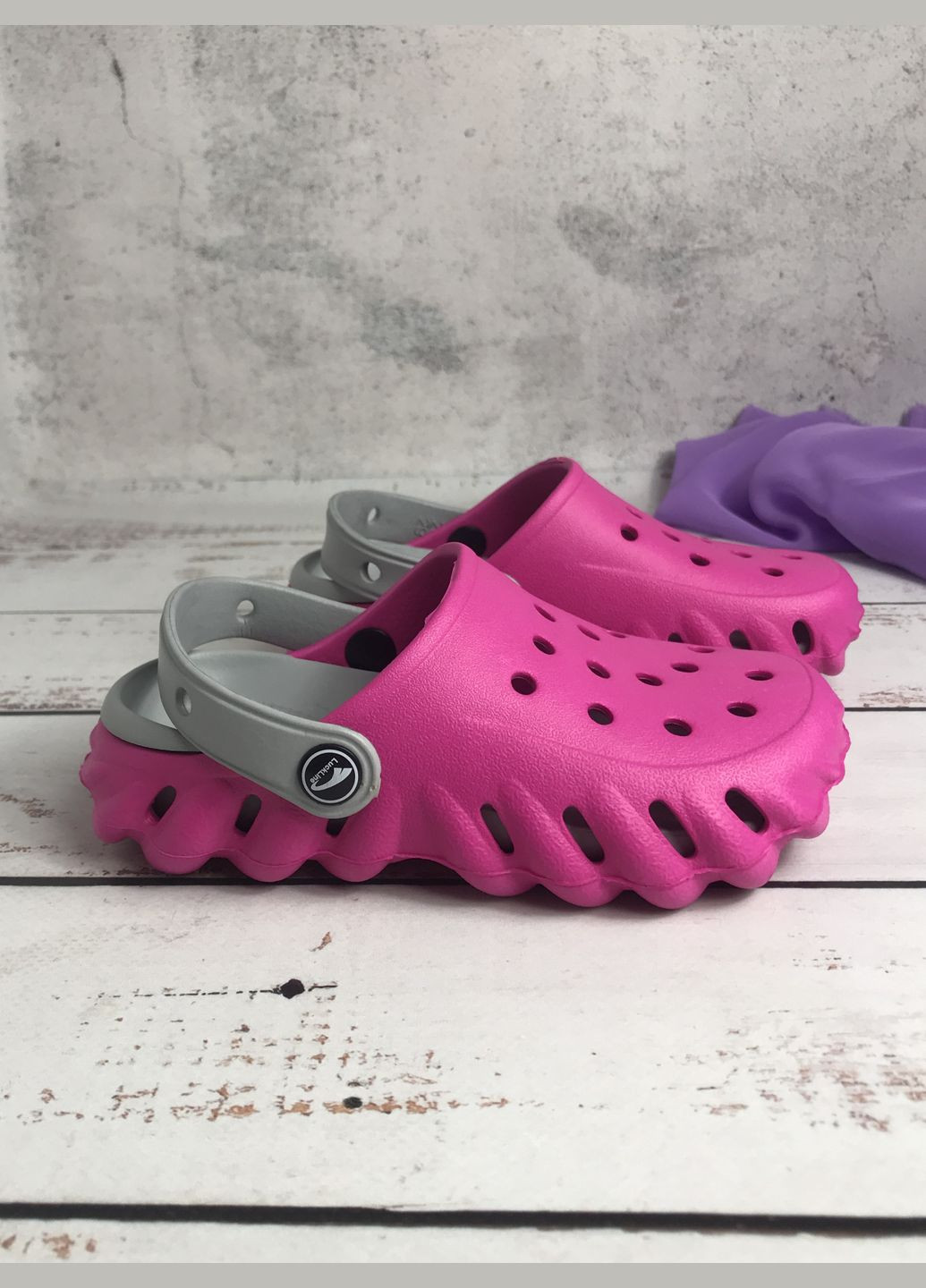 Крокси сабо дитячі для дівчинки Рожевий (302) Luck Line (332795195)