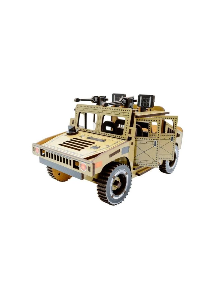 Деревянный 3D конструктор "Humvee" Puz00927, 100 деталей PuzzleOK (315722804)
