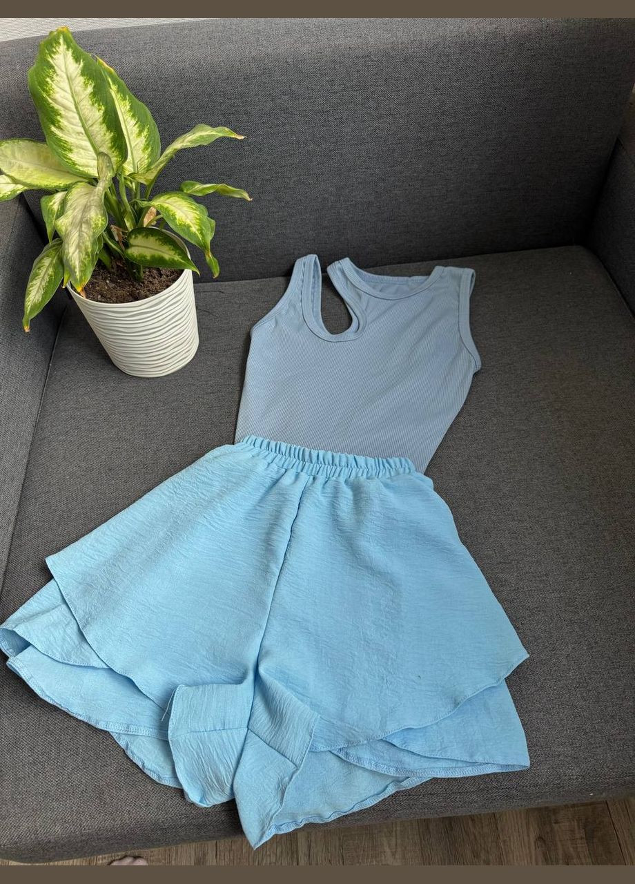 Женские шорты с эластичным поясом и воланами. MonCher (339786846)