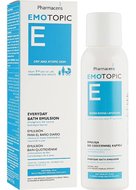 Емульсія для сухої, схильної до атопії шкіри E Emotopic Everyday Bath Emulsion 200ml (252749-57344) Pharmaceris (368646340)