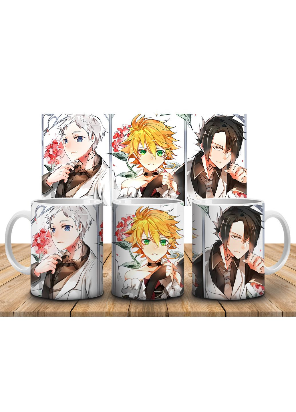 Кружка c принтом Обещанный неверленд The Promised Neverland-10, 330 мл No Brand Чашка (324621850)