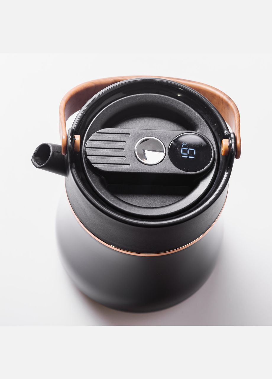 Чайник термос с датчиком температуры и вакуумной изоляцией 700 мл черный HP-14-22B Yiwu (308038495)