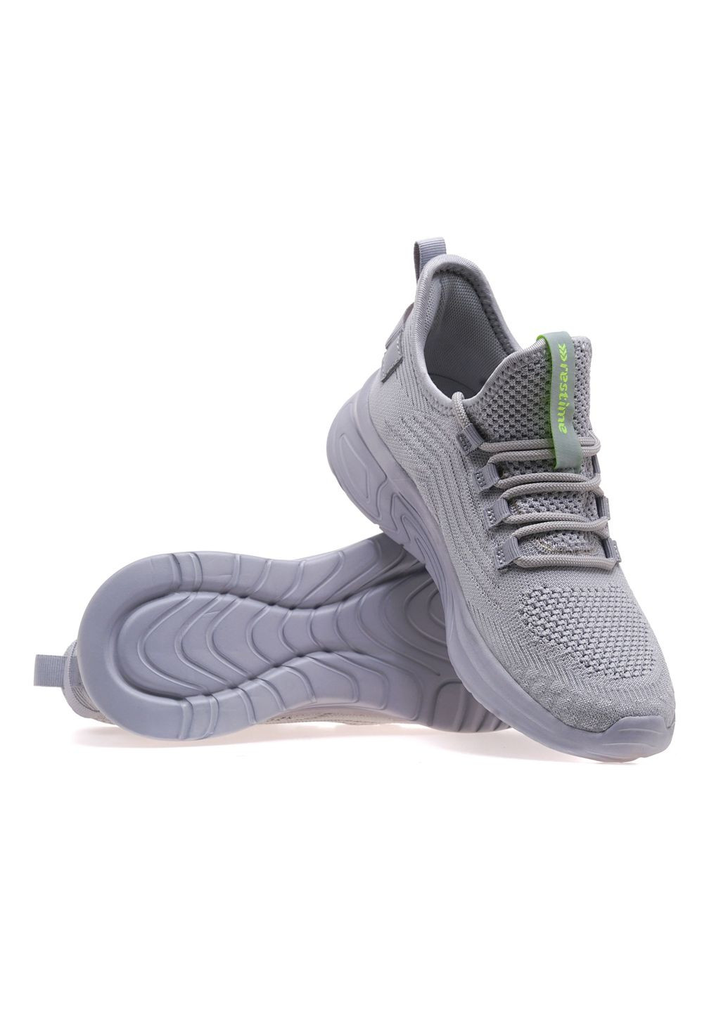 Кроссовки женские EWL24025/GREY Restime серые лето (317360917)