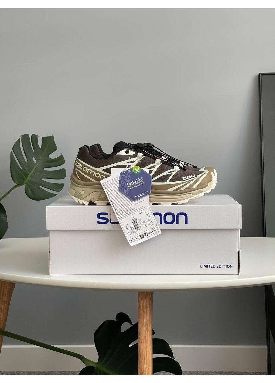 Кросівки жіночі і чоловічі Salomon XT-6 Soft Ground kangaroo brown beige | Саломон ХТ-6 коричневі бежеві No Brand коричневі демісезони (361308051)