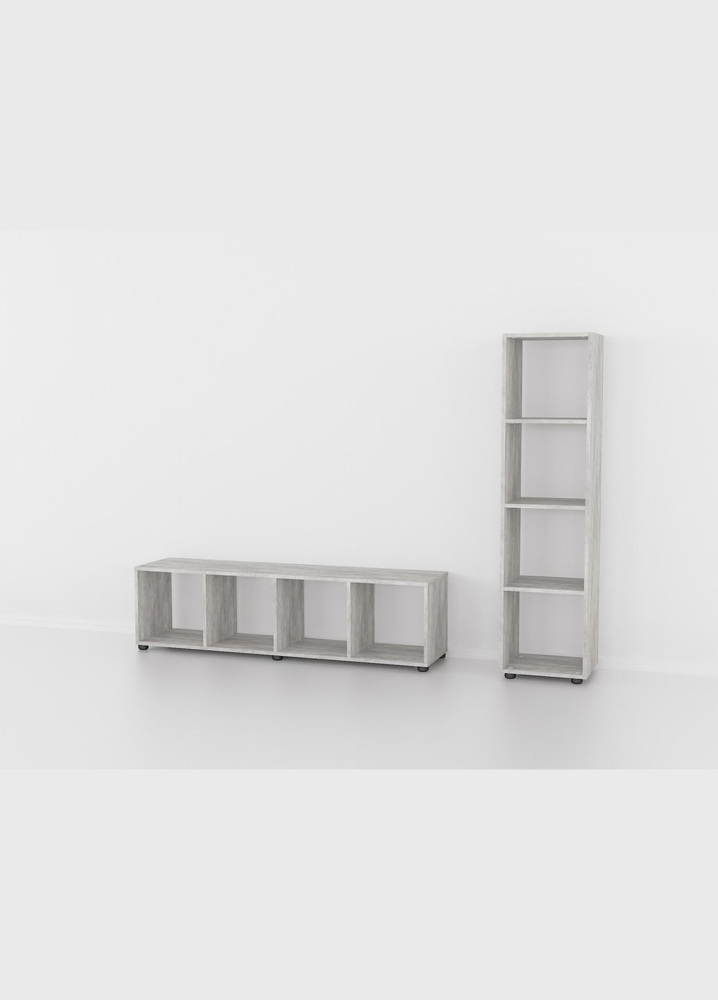 Полиця для книг Tiri Ш 368 / В 1449 / Г 338 Бетон Forte (312232450)