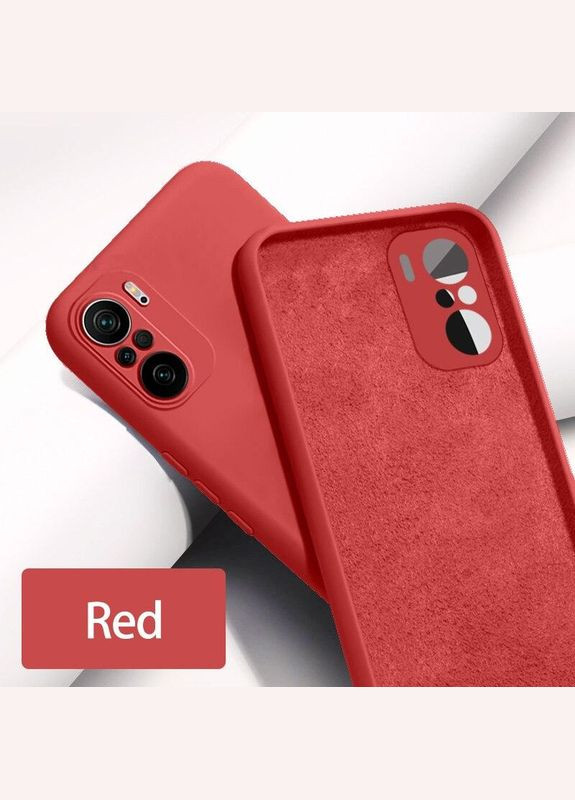 Силиконовый чехол для Poco F3 микрофибра soft touch Xiaomi (322212703)