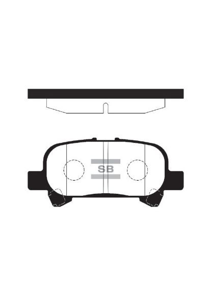 Колодка торм. диск. TOYOTA CAMRY задн. (пр-во SANGSIN) SP1364 HI-Q (364975444)
