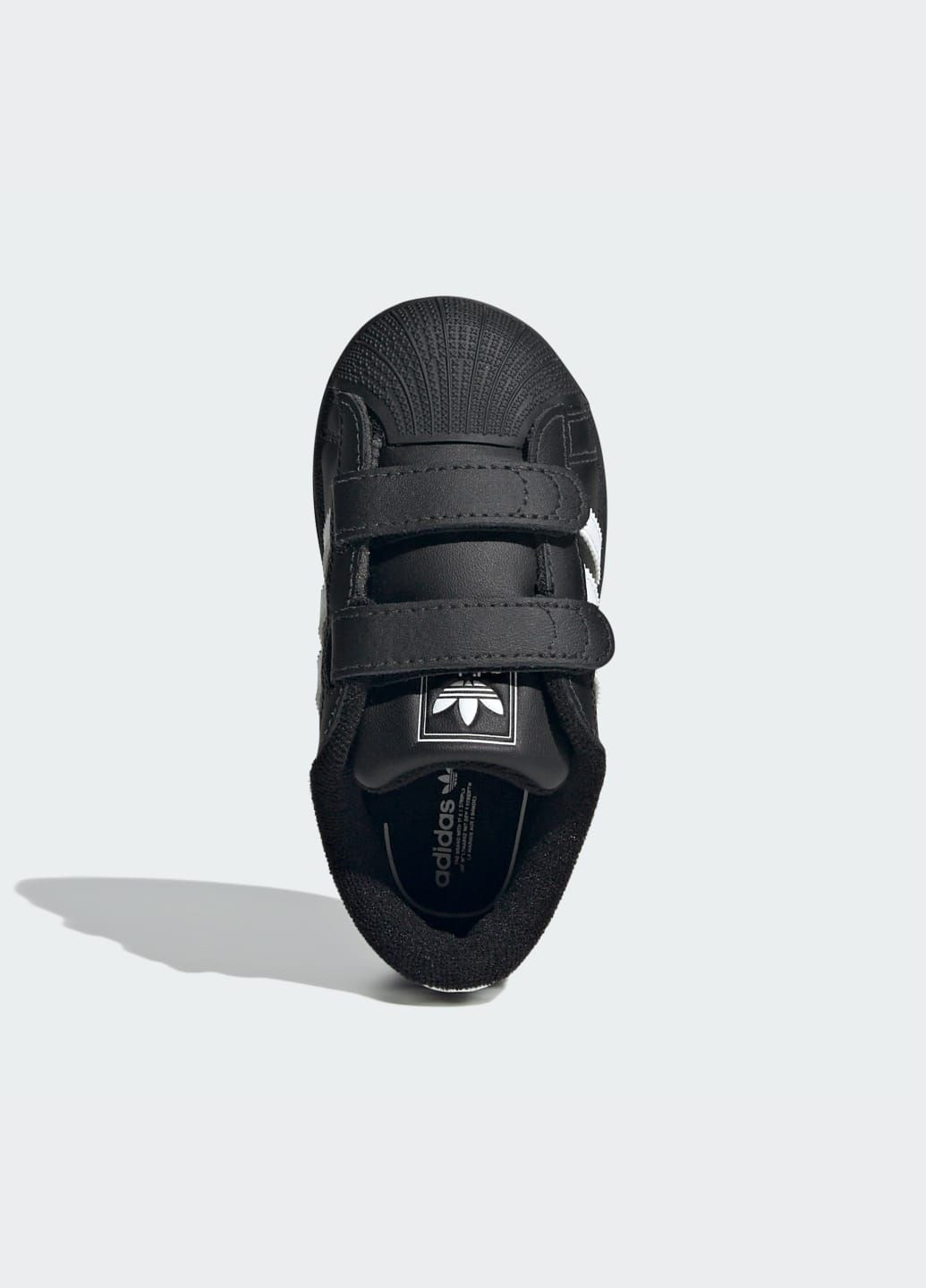 Чорні всесезонні кросівки superstar ii comfort closure kids adidas