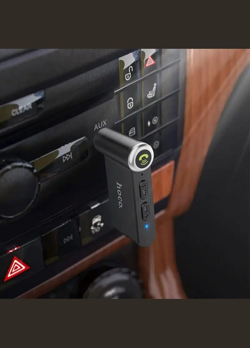 Bluetoothресивер E58 Magic music car AUX BT receiver Black Hoco (302734227)