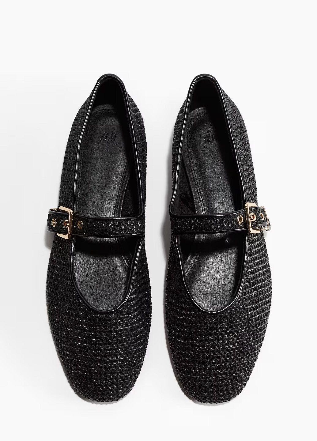 H&M Туфлі чорний з текстиль, швеція — літо (323962247)
