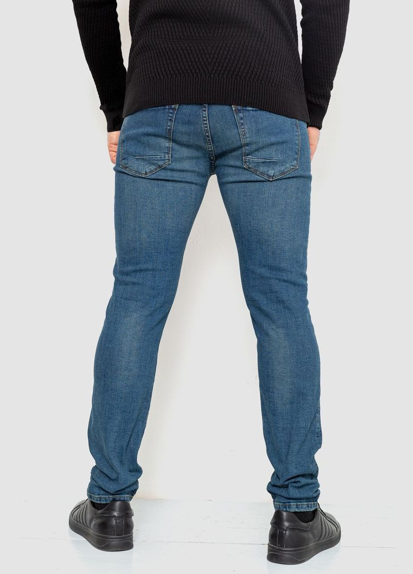 Комбинированные демисезонные джинсы мужские, цвет синий, Amitex