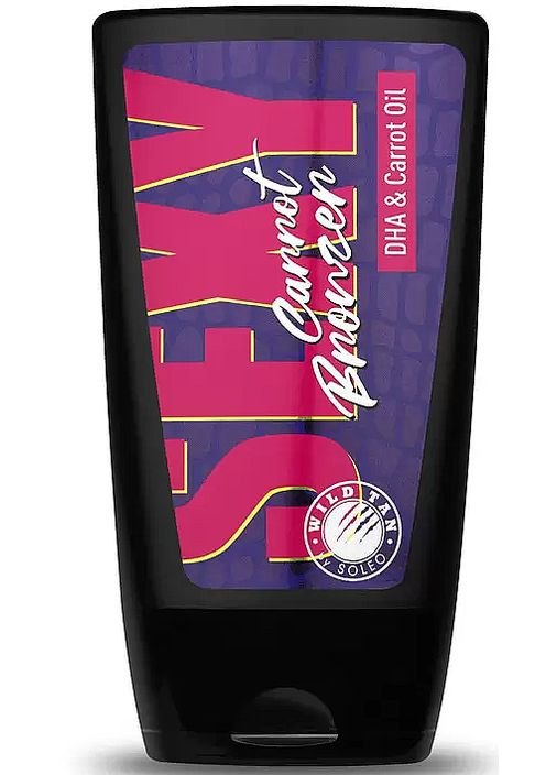 Крем для загара в солярии с морковным маслом и темным бронзатором Sexy Carrot Bronzer 125ml (1131848-134256) Wild Tan (368639502)