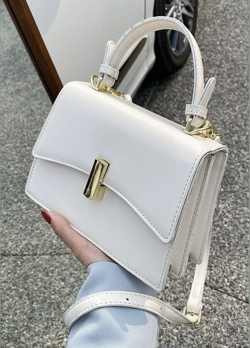 Женская сумка 6117 кросс-боди белая No Brand (282976573)