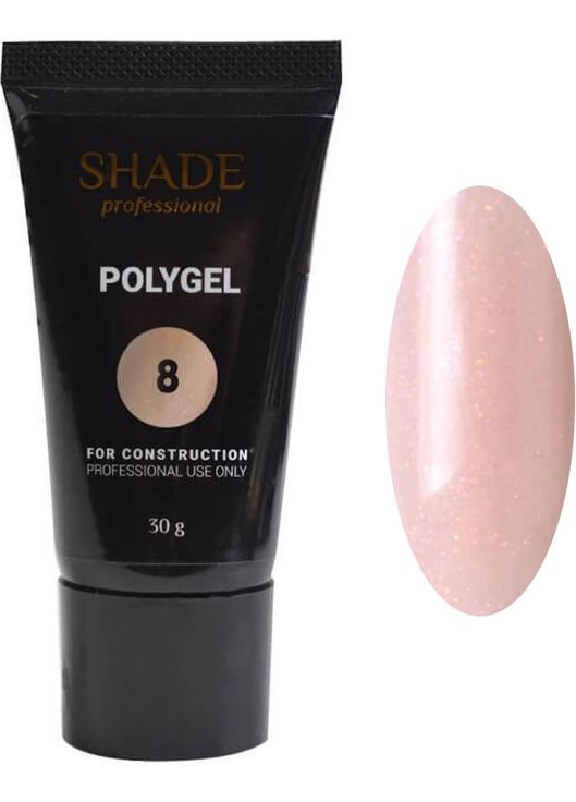 Полігель №08 з шиммером, 30 мл Shade (352177082)