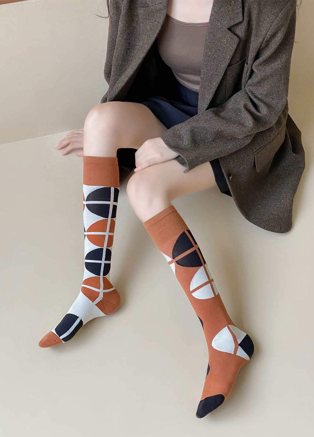 Гольфи асиметричні до коліна No Brand (295649731)