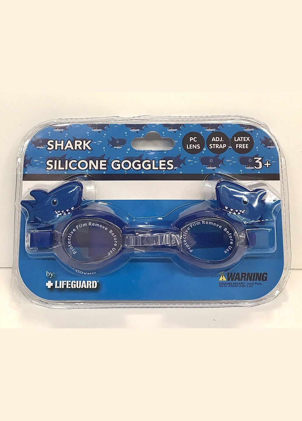 Детские силиконовые очки для плавания Shark от 3 лет Lifeguard (292132776)