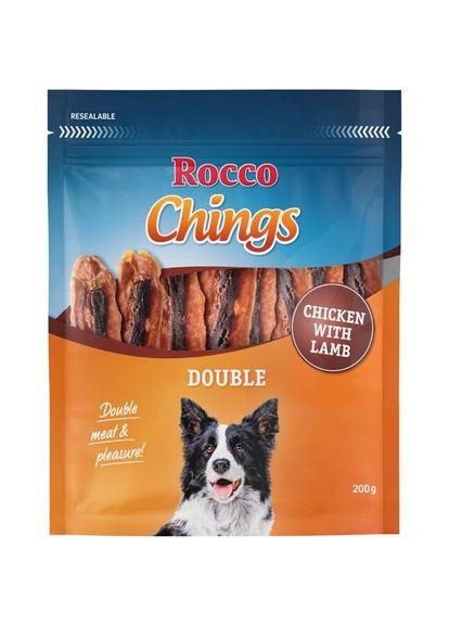 Ласощі Chings для собак з куркою та ягням 200 г ЦІНА ЗА 1 КМ 4062911006805 Rocco (268987531)