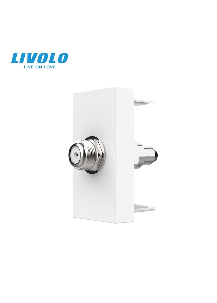 Механизм розетка спутниковая SAT (VL-FCSL-1WP) Livolo (370970515)