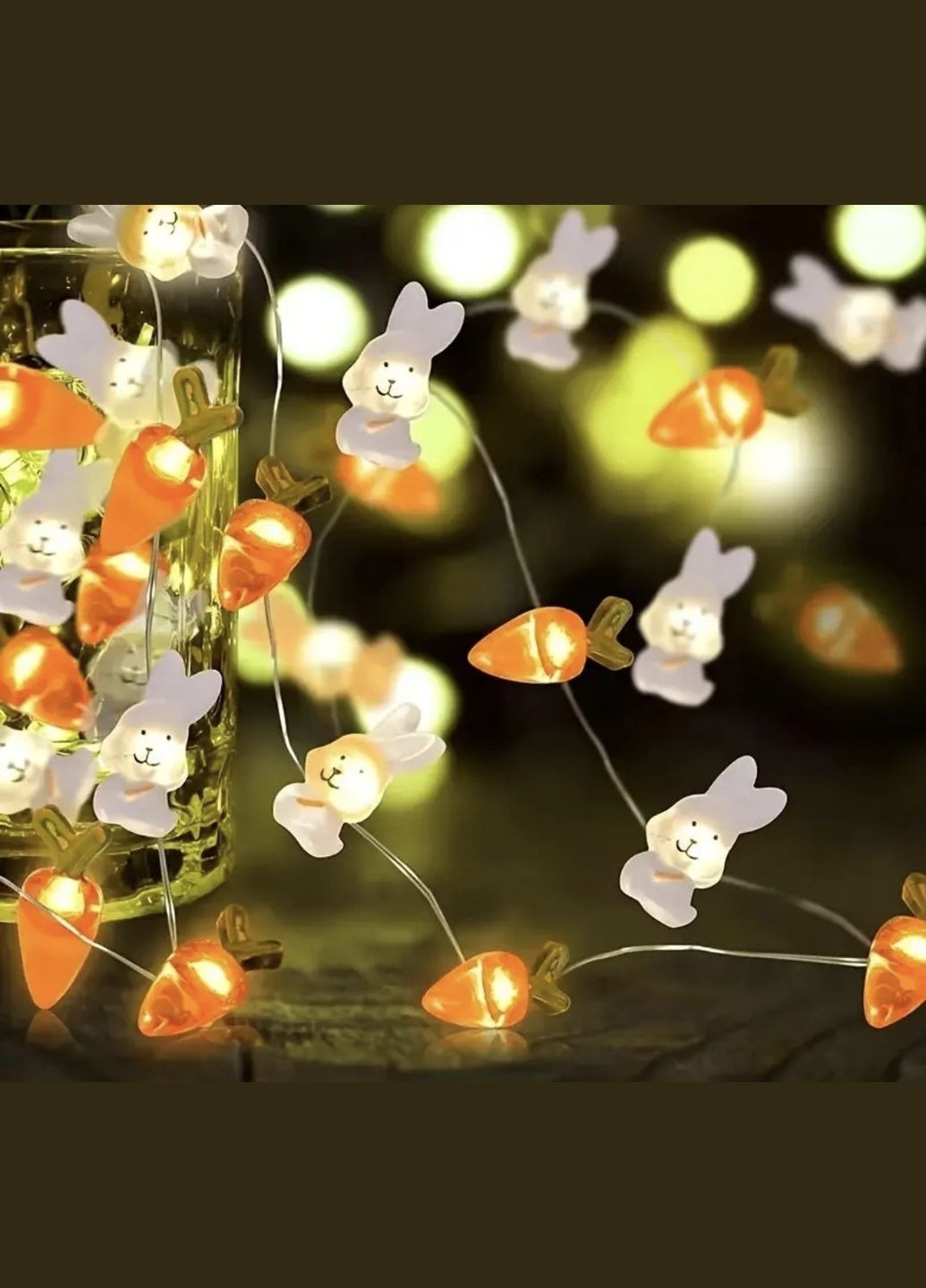 Гірлянда "Зайчики і морквинки" 2 м China (358234251)