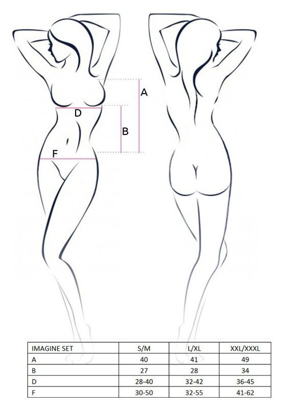 Черный демисезонный сексуальный комплект erotic line imagine set - cherrylove Passion