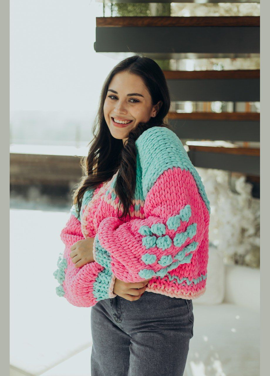 Разноцветный демисезонный кардиган No Brand