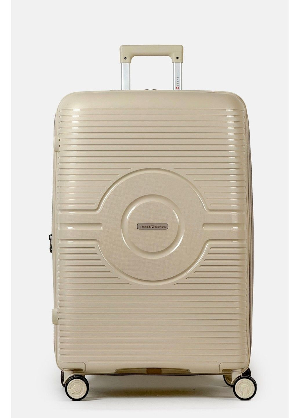 Большой пластиковый чемодан 2022-28-1GR Three Birds (370944562)