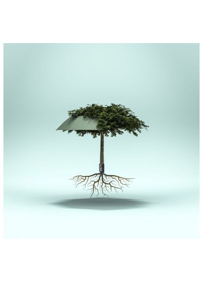 Тёмно-синий зонтик (kn95 6205 6908) Knirps (368564225)