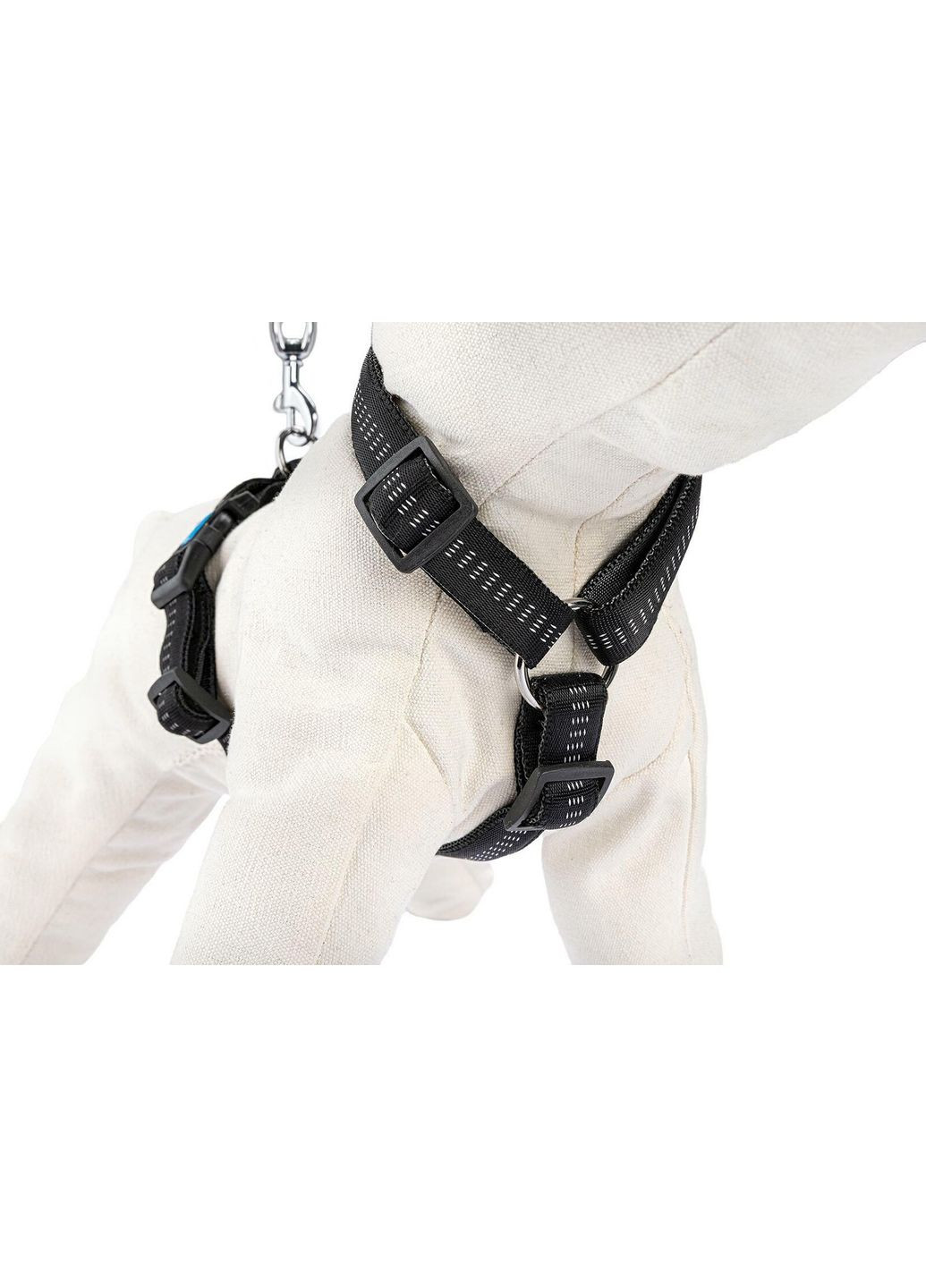 Светоотражающая шлейка-нагрудник "Reflective Soft Style", нейлон, A-27-49см, B-44-66см, С-14-19см, ширина ремешка: 2см, M, Черный Happet (353303414)