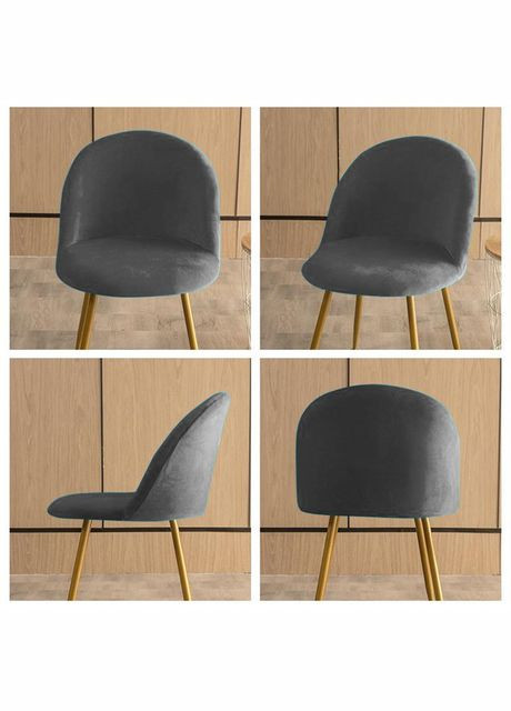 Чехол на стул кресло с округлой спинкой бархатный велюр No Brand (339864506)