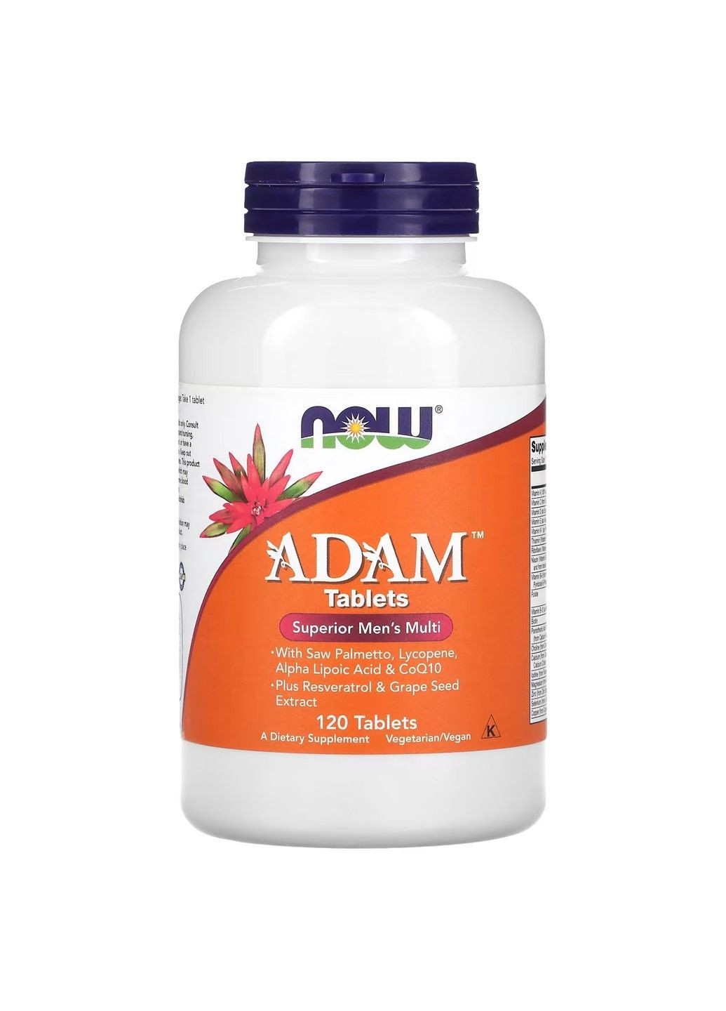 Покращені Мультивітаміни для Чоловіків ADAM™ Men's - 120 таб Now Foods (292014033)
