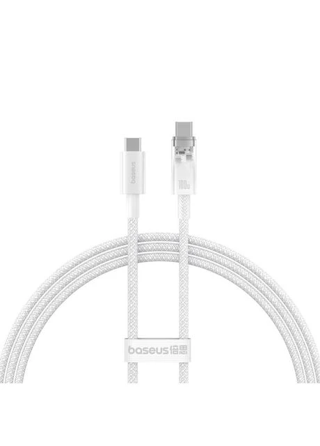 Кабель Explorer Series Fast Charging Cable with Smart Temperature Control Cable TypeC to Type-C 100W 1m P10319703221-00 Wh Baseus (307062929)