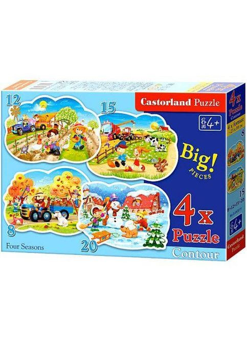 Пазлы 4 в 1 "Дачная жизнь" (30182) Castorland (362671750)