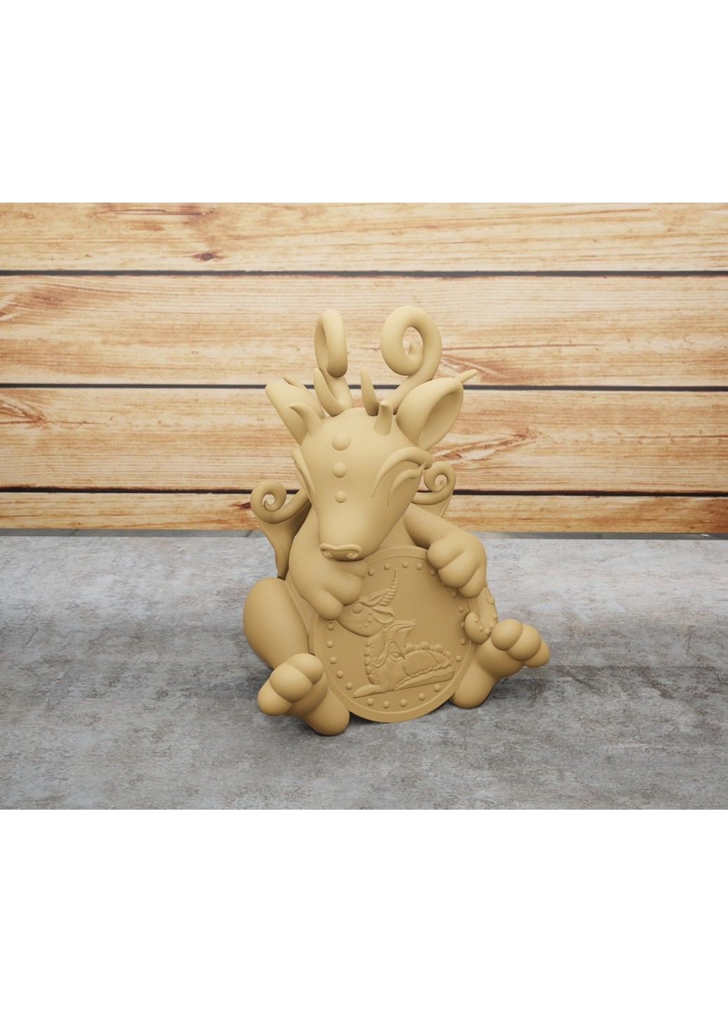 Статуэтка дракона с монетой – символ 2024 года. ЗаСвіт (280940775)