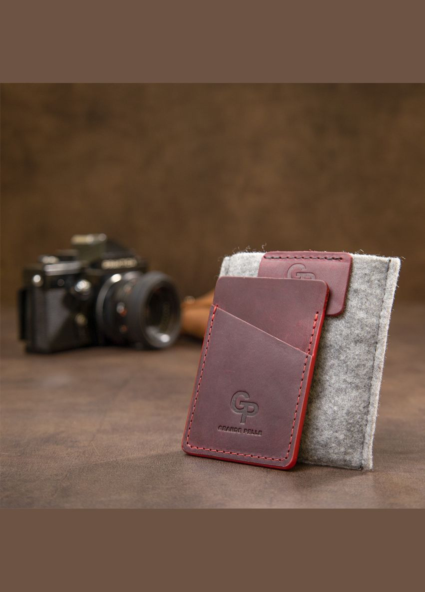 Винтажный кожаный картхолдер 11504 Grande Pelle (298567250)